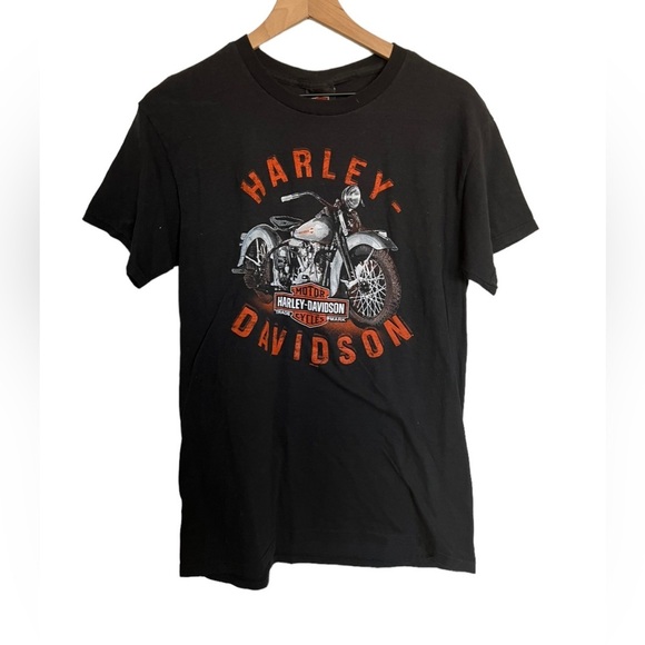 Harley Davidson black Mens Medium Short sleeve Graphic T - Picture 1 of 5